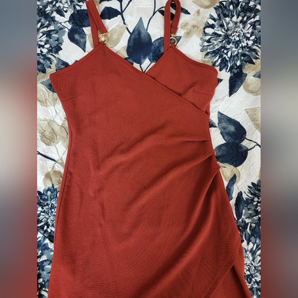 Faux wrap dress